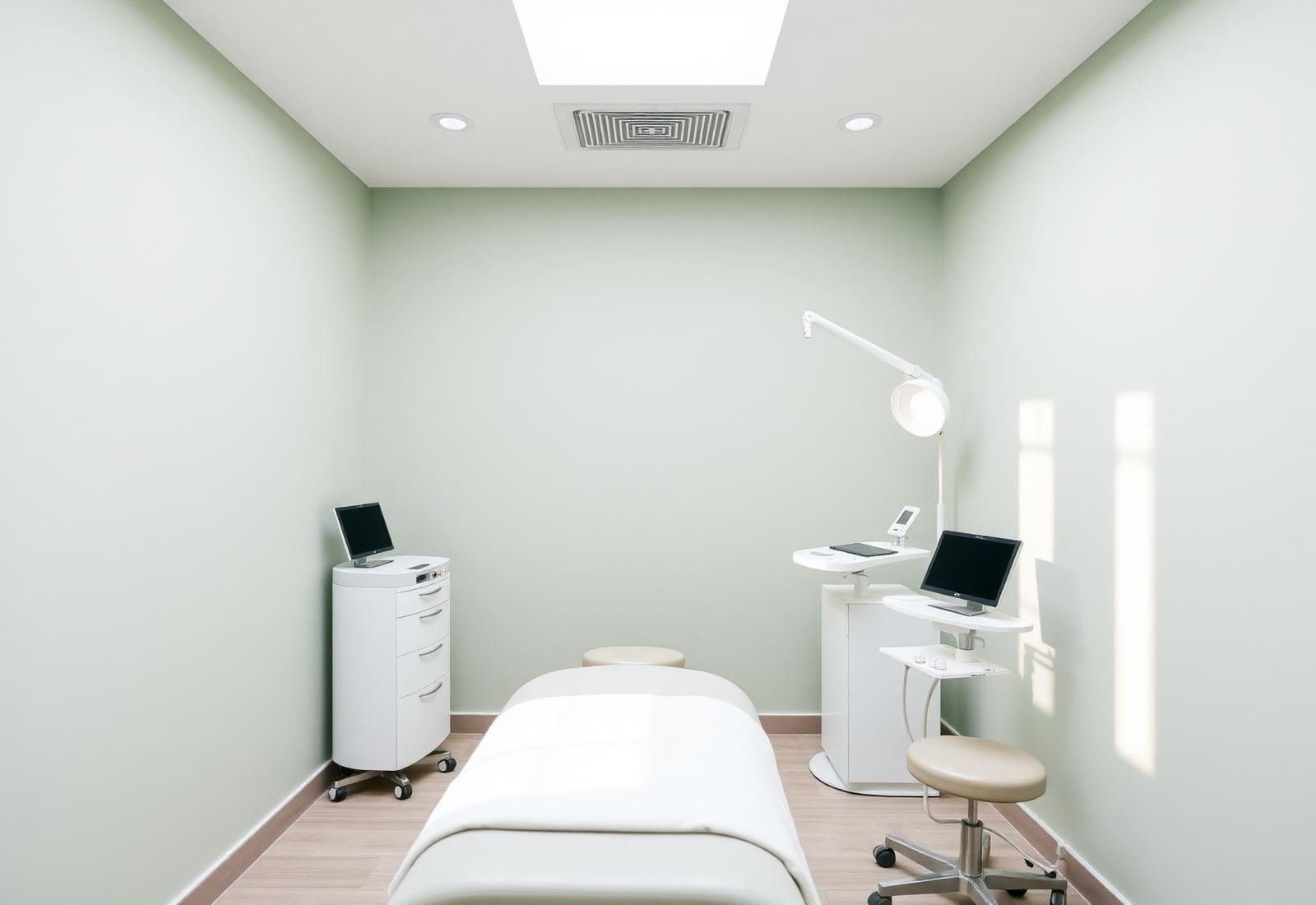 Modern aesthetic clinic treatment room